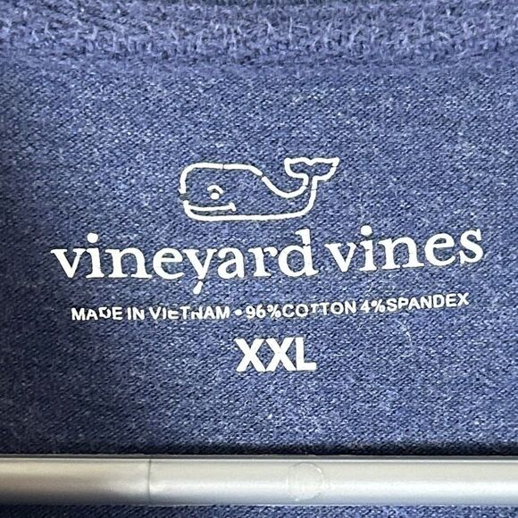 5 for $25🔥Vineyard Vines Blue Short Sleeve Polo Shirt XXL - Picture 3 of 5